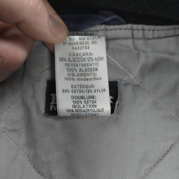 Bulwark FR Jacket Mens Large Blue Flame Resistant Quilted Bomber Workwear - Picture 7 of 16